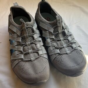 Skechers Men's Gray and Blue Athletic Shoes